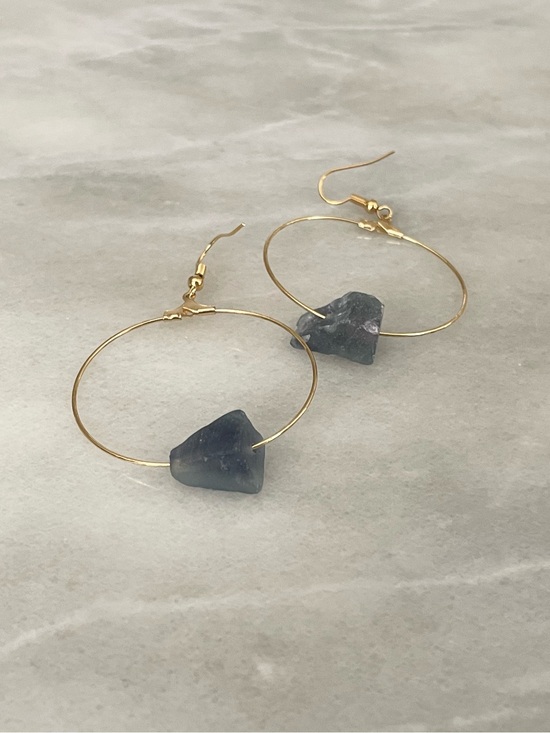 Jewelry - Fluorite Hoop Earrings